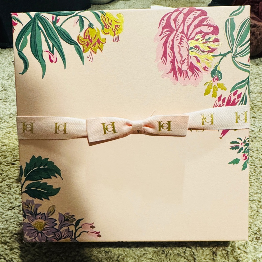 Carolina Herrera Gift Box Empty Luxury Floral Box with Ribbon Clean Condition